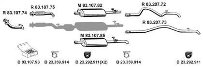 Eberspacher 232460 Schalldaempfer