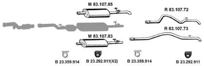 Eberspacher 232473 Schalldaempfer