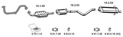 Eberspacher 262047 Schalldaempfer Eberspacher 262047 Schalldaempfer