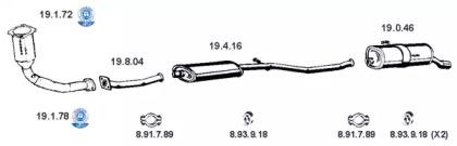 Eberspacher 262124 Schalldaempfer Eberspacher 262124 Schalldaempfer