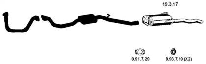 Eberspacher 262222 Schalldaempfer Eberspacher 262222 Schalldaempfer