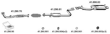 Eberspacher 412006 Глушник вихлопних газів кінцевий Eberspacher 412006 Глушник вихлопних газів кінцевий