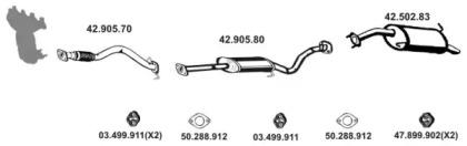 Eberspacher 422039 Глушник вихлопних газів кінцевий