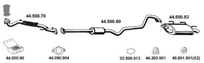 Eberspacher 442013 Schalldaempfer Eberspacher 442013 Schalldaempfer