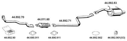 Eberspacher 442019 Глушник вихлопних газів кінцевий
