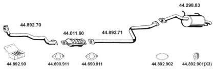 Eberspacher 442020 Глушник вихлопних газів кінцевий