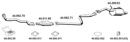Eberspacher 442024 Глушник вихлопних газів кінцевий