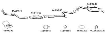 Eberspacher 442046 Глушник вихлопних газів кінцевий