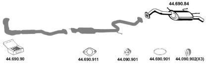 Eberspacher 442069 Глушник вихлопних газів кінцевий Eberspacher 442069 Глушник вихлопних газів кінцевий