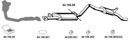 Eberspacher 442071 Глушник вихлопних газів кінцевий
