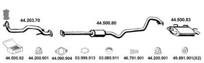 Eberspacher 442073 Schalldaempfer Eberspacher 442073 Schalldaempfer