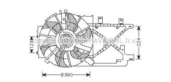 Prasco OL7516 Fan and motor assy