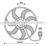 Prasco OL7657 Fan and motor assy Prasco OL7657 Fan and motor assy