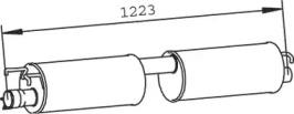Dinex 32332 Середній глушник вихлопних газів
