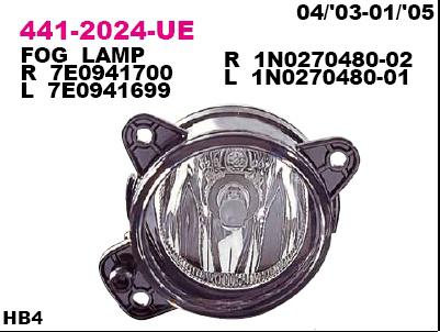 Depo 4412024RUE Foglamp assy