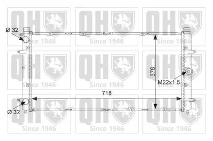 Quinton Hazell QER2363 Радиатор охлаждения двигателя Quinton Hazell QER2363 Радиатор охлаждения двигателя