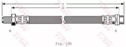 TRW PHB318 Hose assy brake TRW PHB318 Hose assy brake