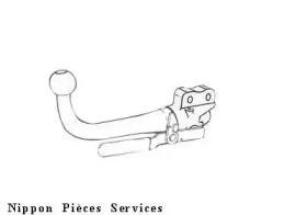 NPS H790A45G Гак причіпної системи NPS H790A45G Гак причіпної системи