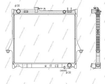NPS I156U08 Радиатор охлаждения двигателя NPS I156U08 Радиатор охлаждения двигателя