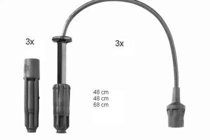 Beru ZEF1449 Zuendkabel Beru ZEF1449 Zuendkabel