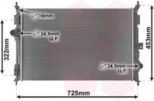 Van Wezel 40012386 Радіатор Van Wezel 40012386 Радіатор