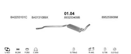 Polmostrow 00602 Schalldaempfer Polmostrow 00602 Schalldaempfer