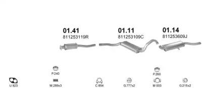 Polmostrow 00641 Глушник вихлопних газів кінцевий