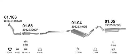 Polmostrow 00653 Глушник вихлопних газів кінцевий