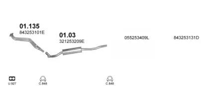 Polmostrow 00662 Глушник вихлопних газів кінцевий