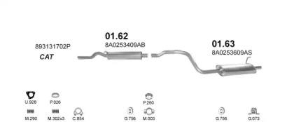 Polmostrow 00692 Середній глушник вихлопних газів