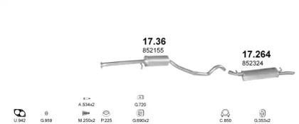 Polmostrow 01067 Exhaust pipe Polmostrow 01067 Exhaust pipe