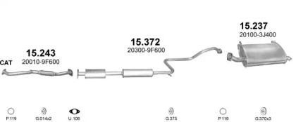 Polmostrow 01192 Глушитель выхлопных газов конечный Polmostrow 01192 Глушитель выхлопных газов конечный