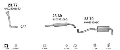 Polmostrow 01235 Глушник вихлопних газів кінцевий
