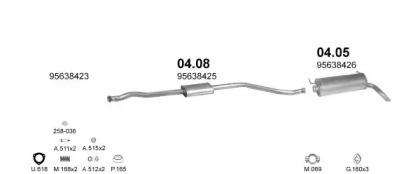 Polmostrow 01285 Schalldaempfer Polmostrow 01285 Schalldaempfer