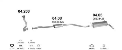 Polmostrow 01311 Глушник вихлопних газів кінцевий