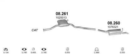 Polmostrow 01631 Schalldaempfer Polmostrow 01631 Schalldaempfer