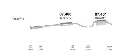 Polmostrow 02353 Глушник вихлопних газів кінцевий Polmostrow 02353 Глушник вихлопних газів кінцевий