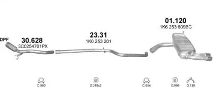Polmostrow 03.176 Випускна труба відпрацьованих газів