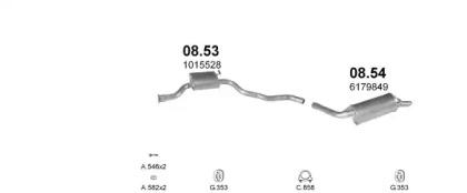 Polmostrow 03632 Schalldaempfer Polmostrow 03632 Schalldaempfer