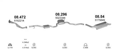 Polmostrow 03672 Schalldaempfer Polmostrow 03672 Schalldaempfer