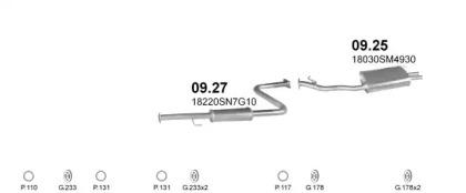 Polmostrow 03954 Глушник вихлопних газів кінцевий