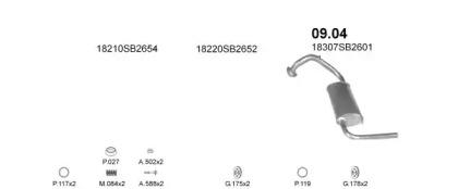 Polmostrow 04052 Глушитель выхлопных газов конечный
