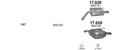 Polmostrow 04160 Глушитель выхлопных газов конечный Polmostrow 04160 Глушитель выхлопных газов конечный