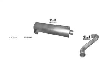 Polmostrow 04926 Глушник вихлопних газів кінцевий Polmostrow 04926 Глушник вихлопних газів кінцевий