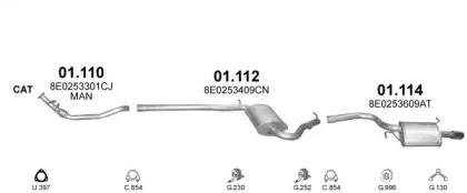 Polmostrow 04957 Schalldaempfer Polmostrow 04957 Schalldaempfer