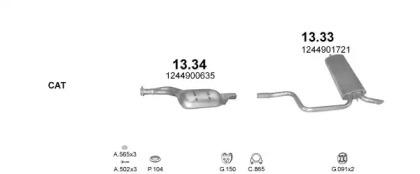 Polmostrow 05151 Schalldaempfer Polmostrow 05151 Schalldaempfer