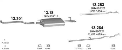 Polmostrow 05225 Schalldaempfer Polmostrow 05225 Schalldaempfer