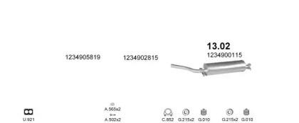Polmostrow 05283 Глушник вихлопних газів кінцевий