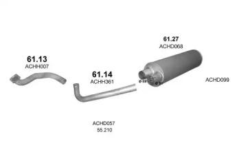 Polmostrow 05578 Глушник вихлопних газів кінцевий Polmostrow 05578 Глушник вихлопних газів кінцевий