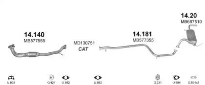 Polmostrow 05632 Schalldaempfer Polmostrow 05632 Schalldaempfer